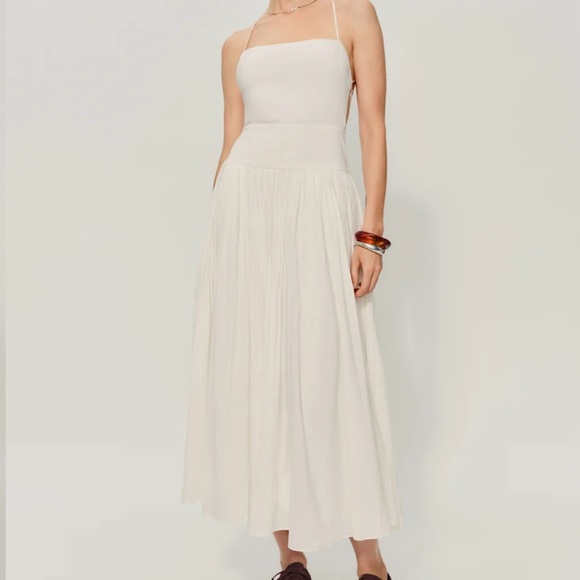 NWT Reformation Perlette Dress Ivory